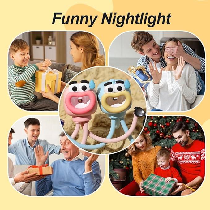 Changeable Shape Funny Night Light,2025 DIY Shape Night Lights for Adults Boys Girls Room,Night Light for Bedroom Bathroom Hallway Kitchen Christmas Decorations (2PC-D) - ModernBath