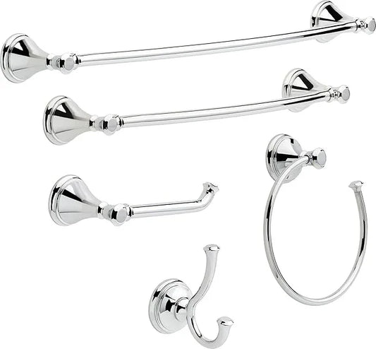 DELTA FAUCET Rubber Limited 79750 Cassidy Wall Mount Single Post Toilet Paper Holder Bath Hardware Accessory in Polished Chrome - ModernBath