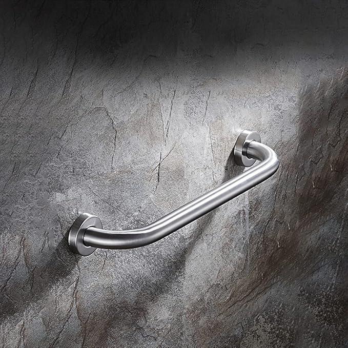 Stainless Steel Bathroom Safety Shower Grab Bar, Anti Slip Bathtubs Grab Bars,Toilet Assist Saft Handle Handrail ADA Compliant 500lbs for Handicap Elderly Senior (Brushed, 12 Inches 2 Pack) - ModernBath