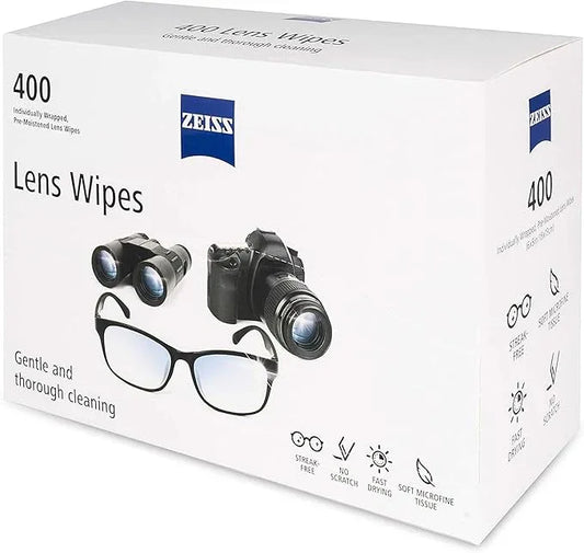 ZEISS Pre-Moistened Alcohol Wipes, Glasses Cleaner, 400 Count - ModernBath