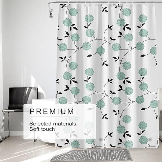 TIKABC Shower Curtain Liner, 4G PEVA Shower Liner, Plastic Waterproof Shower Curtains, 72x72 inch with Grommet Holes 3 Magnetic Weights - ModernBath