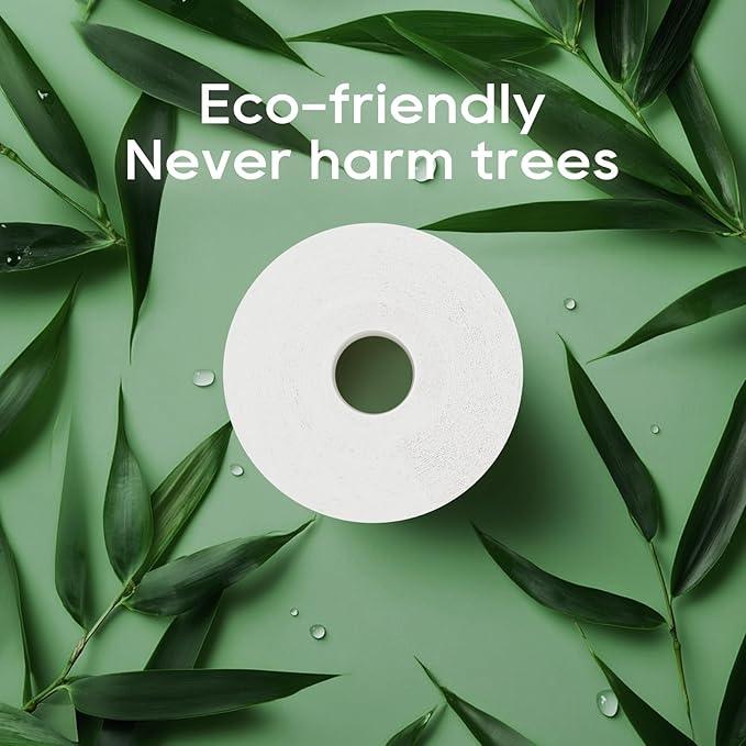 ECOLipak Bamboo Toilet Paper, Septic Safe Toilet Tissue, 9 Mega Rolls, 600 Sheets Per Roll, Tree Free, Non Toxic, 2 Ply, Soft and Absorbent, Eco Friendly Dye-Free Paper - ModernBath