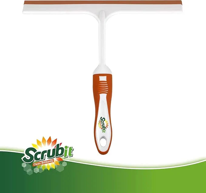 SCRUBIT Window and Shower Squeegee, Lightweight Squeegy Cleaner for Windows, Glass, Car Windshield, and Mirror - Streak Free Cleaning Tool for Shower Doors, Kitchen and Bathroom - ModernBath