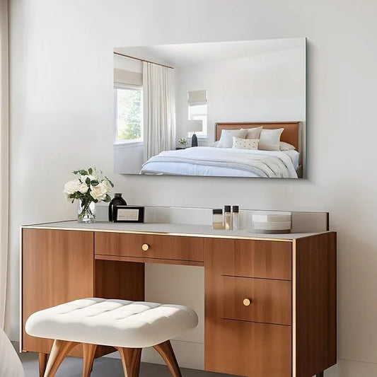 CILIBER Frameless Mirror, 24x36 Inch Bathroom Mirror for Wall, Rectangle Bathroom Vanity Mirrors with Polished Edge, Hangs Horizontally or Vertically for Bathroom, Bedroom and Living Room - ModernBath