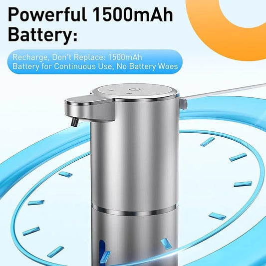 Fantictas Automatic Soap Dispenser Touchless Automatic Liquid Soap Dispenser 4 Adjustable 1500mAh Soap Dispensing Levels Wall Mount for Kitchen and Bathroom - ModernBath