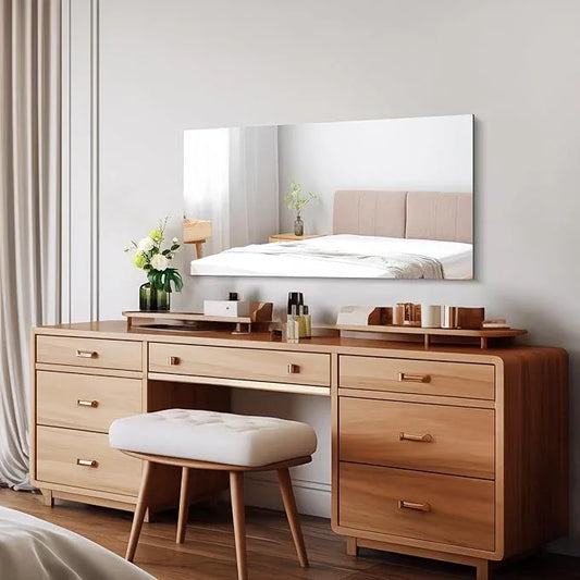 CILIBER Frameless Mirror, 20x40 Inch Bathroom Mirrors for Wall, Rectangle Bathroom Vanity Mirrors with Polished Edge, Hangs Horizontally or Vertically for Bathroom, Bedroom and Living Room - ModernBath