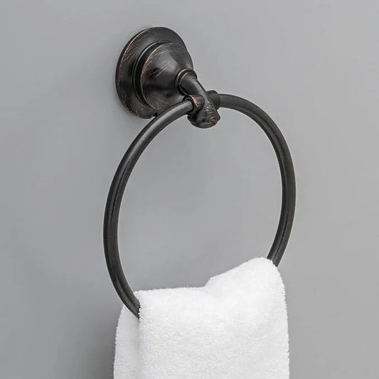 Delta Linden (1-Pack) Hand Towel Holder Venetian Bronze Towel Racks for Bathroom Wall Round Towel Ring Holder for Bath Towel Hanger for Kitchen, Bathroom Accessories 79446-RB - ModernBath
