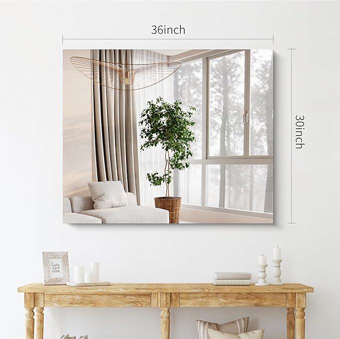 CILIBER Frameless Mirror, 30x36 inch Rectangle Bathroom Mirror for Wall, Upgraded Shatterproof Vanity Mirror with Polished Edge for Bathroom,Bedroom,Living Room and Entryway - ModernBath