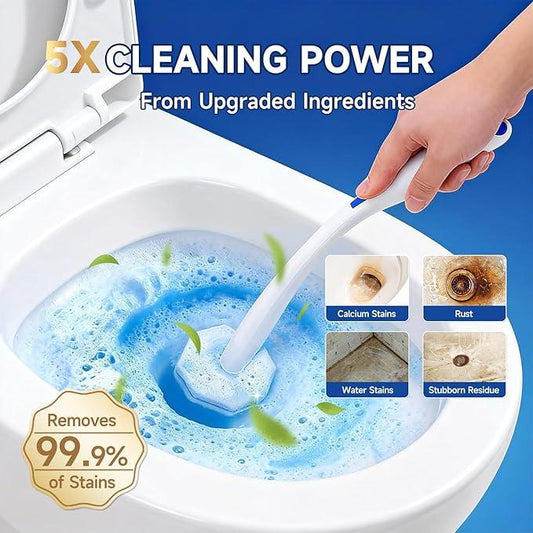 EZHERS 20 Count Toilet Wand Refills Compatible for Toilet Wand, 5X Cleaning Power Bathroom Scrubber Refill & High-Density Disposable Brush Scrubber - No Falling Apart, Instant Foam Cleaning - ModernBath
