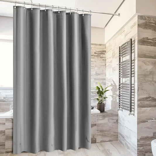 Barossa Design Gray Shower Curtain Liner - Premium PEVA Shower Liner for Bathroom, BPA & PVC Free, No Chemical Smell, Lightweight Standard Size Bath Curtain with 3 Magnets, Metal Grommets - Dark Gray - ModernBath