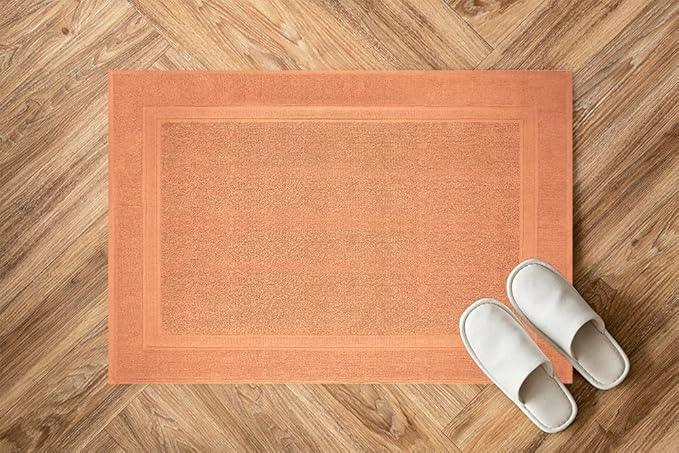 Infinitee Xclusives Premium Cotton Bath Mats for Bathroom – Pack of 2 | 34x22 Inches | Ultra Soft, Super Absorbent, Non-Slip, Machine Washable Mats (Cosmic Sand) - ModernBath