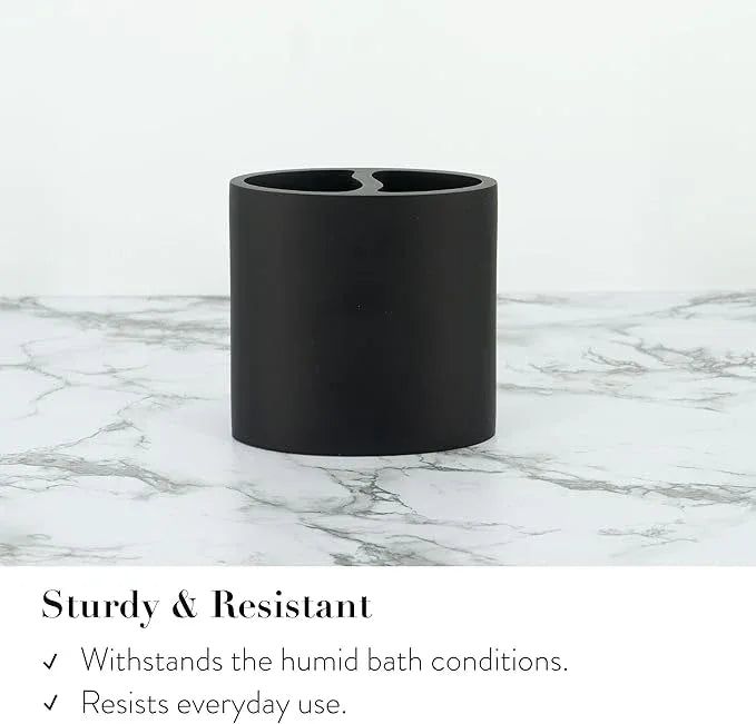 ZCCZ Grey Bathroom Accessory Sets, 4 Pieces Bathroom Accessories Complete Set Vanity Countertop Accessory Set, Includes Lotion Dispenser Soap Pump, Tumbler, Toothbrush Holder and Tray - ModernBath