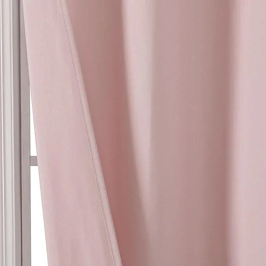 OVZME Zora Blush Pink Shower Curtain, Fabric Shower Curtain for Bathroom - Soft Cloth Hotel Spa Quality, Water Repellent Bath Curtain, Washable Shower Curtain Set with 12 Hooks, Grommets Top, 72Wx72L - ModernBath