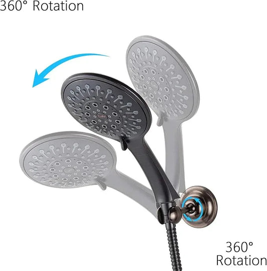 JiePai Solid Brass Adjustable Shower Holder Bracket, Wall Mount Holder with Screws - ModernBath