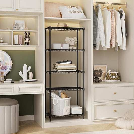 SINGAYE Shelf Closet Wire Shelving:Adjustable Metal Unit for Laundry Room Organization Bathroom Kitchen Home Storage Small Pantry Rack Shelves