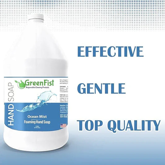 GreenFist Foaming Hand Soap Refills Ocean Mist Scent Foam Refill, (1 Gallon) - ModernBath