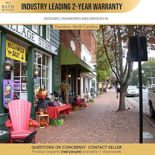 BATH ROYALE Potty Training Seat - Soft Close, Kingsport BR721-00, Elongated White, Adult & Child Combo