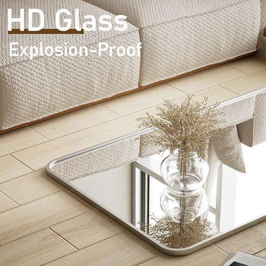 BEAUTYPEAK Silver Full Length Mirror, 71"x26" Rounded Corner Floor Mirror Standing Hanging or Leaning Against Wall, Suitable for Bedroom or Dressing Room