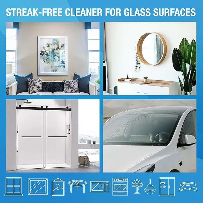 MiracleWipes for Glass, Disposable and Streak Free Cleaning Wipes for Mirrors, Windows, Kitchen, Home, and Auto- 60 Count - ModernBath