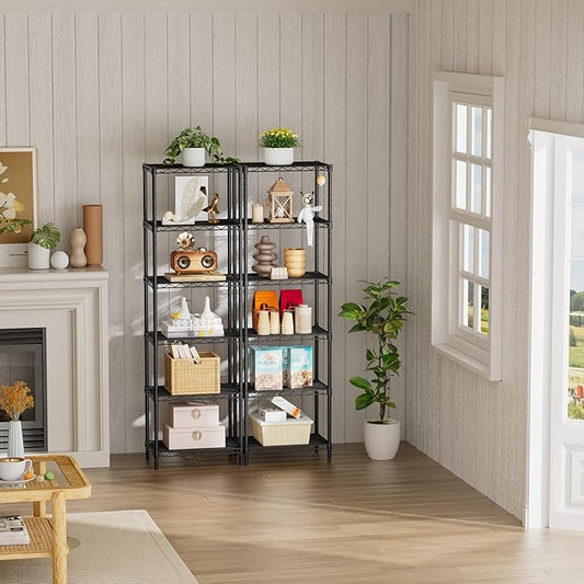 SINGAYE Shelf Closet Wire Shelving:Adjustable Metal Unit for Laundry Room Organization Bathroom Kitchen Home Storage Small Pantry Rack Shelves