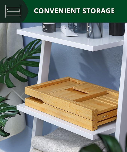 ROYAL CRAFT WOOD Bathtub Tray Caddy for Tub, Bamboo Bath Shelf, Premium Foldable Wood Bath Table, Expandable Bathtub & Bathroom Accessories, New Home Gifts for Mom, Housewarming, Anniversary, Wedding - ModernBath