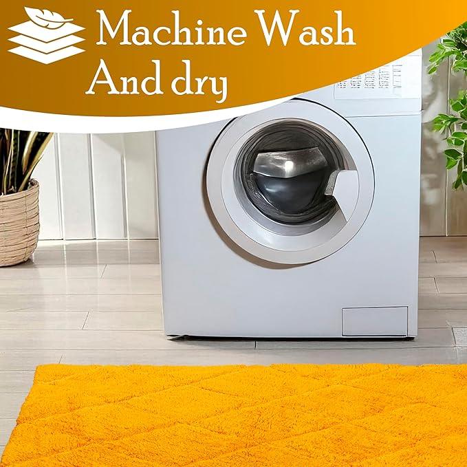 C23 Luxury Bathroom Rugs, Bath Mat - 20"x32" | 2200 GSM Tufted Cotton Bathroom Mat | Ultra-Absorbent Quick Dry, Heavyweight Non-Slip Bathmat | Thick Soft Plush Machine Washable Bath Rug - ModernBath