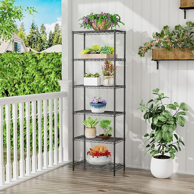 SINGAYE Shelf Closet Wire Shelving:Adjustable Metal Unit for Laundry Room Organization Bathroom Kitchen Home Storage Pantry Rack Shelves - ModernBath