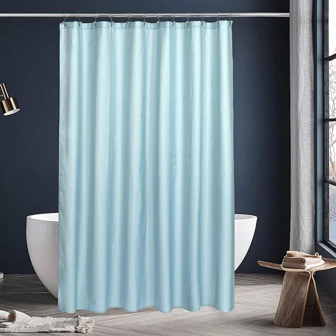 N&Y HOME Fabric Shower Curtain or Liner - Light Blue Shower Curtain for Bathroom with Hotel Quality, Machine Washable - Blue Fog, 72x72 - ModernBath