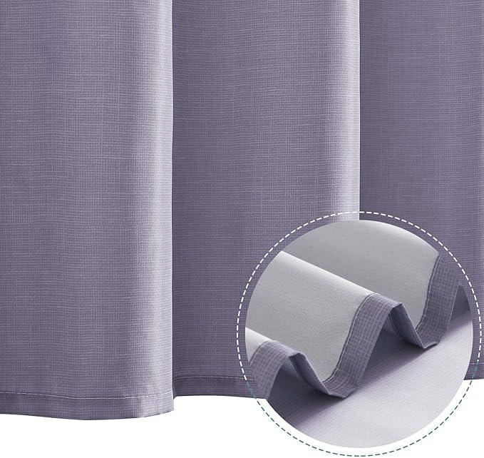 jinchan Ombre Lavender Lilac Striped Shower Curtain Waterproof Fabric Shower Curtains for Bathroom Gradual Color Minimalist Design Modern Neutral with 12 Hooks 70x72 Inches - ModernBath