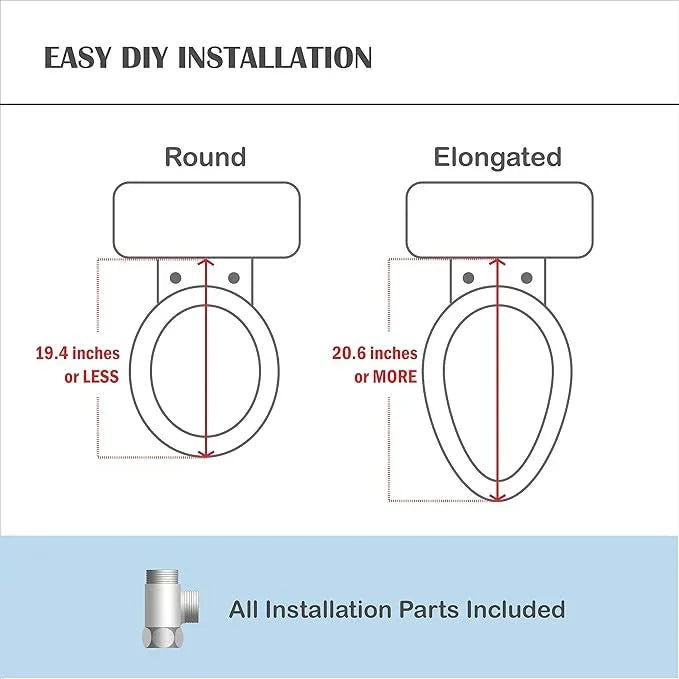 Lotus Bidet ATS-908R Purestream Function(Constipation Relief) Heated Seat, Temperature Controlled Wash, Warm Air Dryer, Easy DIY Installation, Made in Korea - ModernBath