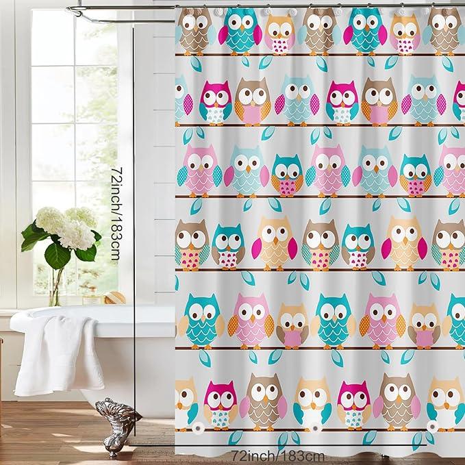 TIKABC Shower Curtain Liner, 4G PEVA Shower Liner, Plastic Waterproof Shower Curtains, 72x72 inch with Grommet Holes 3 Magnetic Weights - ModernBath