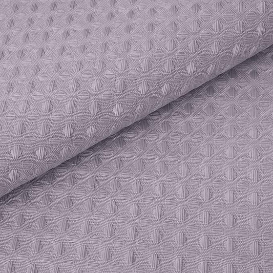 River Dream Heavyweight No Hooks Required Dotted Waffle Weave Shower Curtain with Snap in Liner - 71W x 74H,Hotel Grade,Spa Like Bath Curtain,Lilac - ModernBath