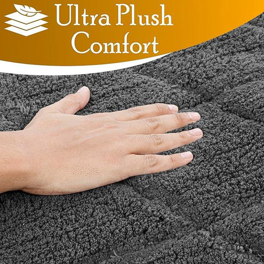 C23 Luxury Bathroom Rugs, Bath Mat - 20"x32" | 2200 GSM Tufted Cotton Bathroom Mat | Ultra-Absorbent Quick Dry, Heavyweight Non-Slip Bathmat | Thick Soft Plush Machine Washable Bath Rug - ModernBath