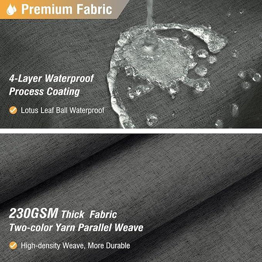 BTTN Stall Fabric Shower Curtain, 54x78 Inch Long Linen Cloth Heavy Duty Thick Shower Curtain Set with 10 Plastic Hooks, Hotel Spa Weighted Waterproof Neutral Bath Curtains for Bathroom, Charcoal Grey - ModernBath