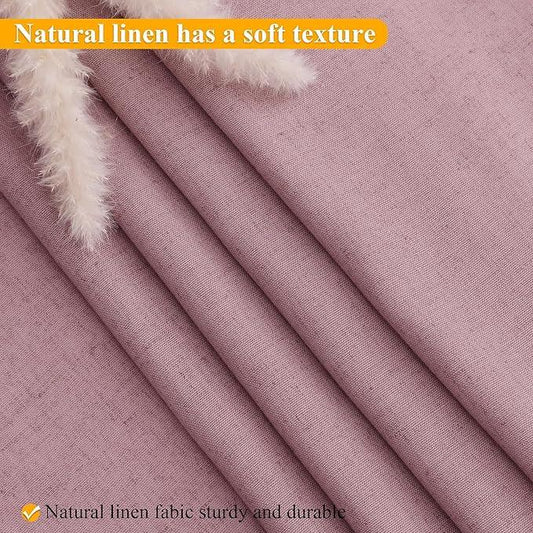 Jowels No Hooks Needed Linen Shower Curtain and Liner Set,Blush Pink Hotel Luxury Decor Shower Curtains for Bathroom with See Through Top Window,Water Resistant Fabric,72Wx72L,Blush Pink - ModernBath
