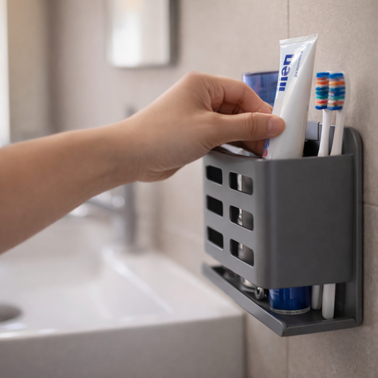 Declutter Your Sink Space: A Minimal Wall-Mounted Toothbrush Holder That Actually Works