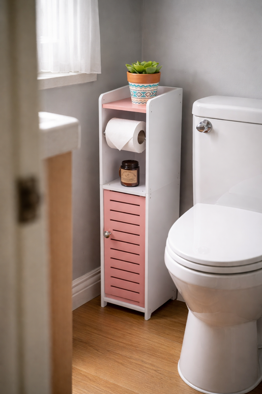 A Smarter Way to Store Toilet Paper in Small Bathrooms Without Adding Clutter