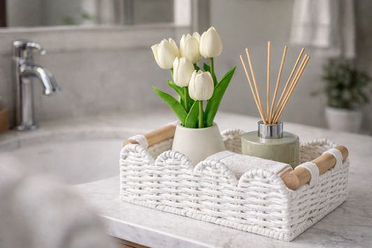 The Small Bathroom Upgrade That Keeps Essentials Organized Without Adding Cabinets