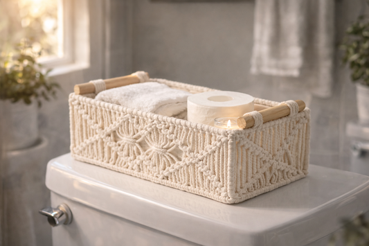 A Calm Bathroom Starts with Better Counter Organization: The Beauty of Small Storage Baskets