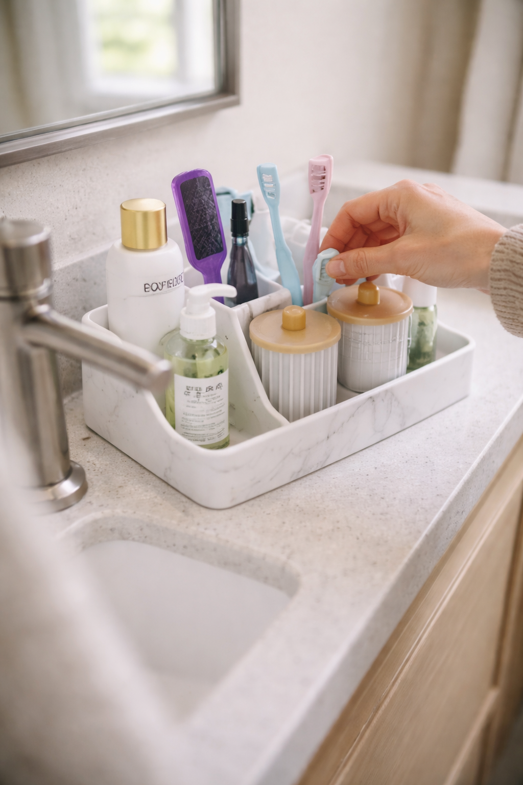 A Calmer Countertop: How a Thoughtfully Designed Vanity Organizer Transforms Daily Bathroom Routines