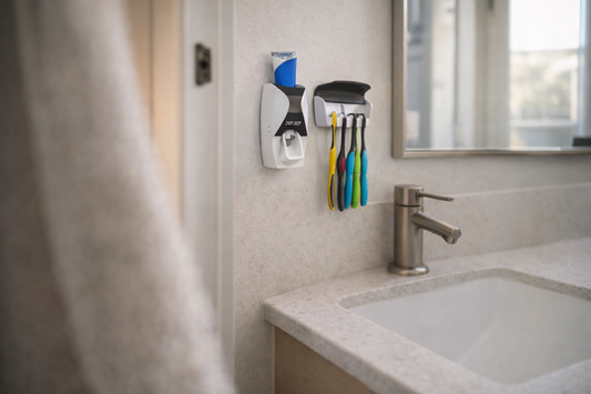 Declutter Your Sink, Simplify Your Routine: A Smarter Way to Organize Toothbrush and Toothpaste