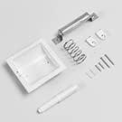 Recessed Toilet Paper Holder White - Bathroom Toilet Tissue Holder Wall Mount Recessed Toilet Paper Roll Holder Stainless Steel - ModernBath