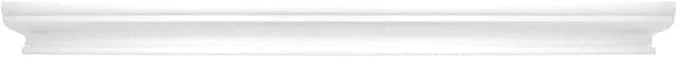 HAO Floating Corner Shelf Invisible Wall Mounted Shelves Radial Shape Cable Wire Hole Pattern Perfect for Bedroom Bathroom Living Room Kitchen Set of 2 White - ModernBath