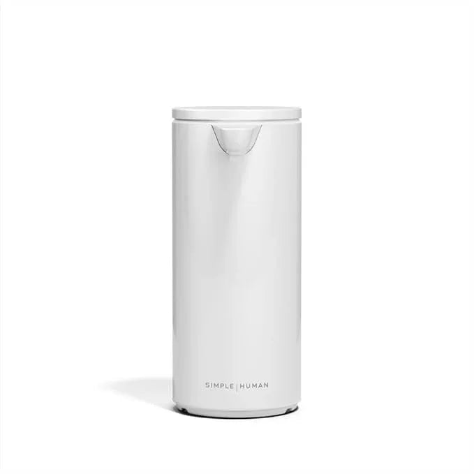 simplehuman 9 oz. Touch-Free Automatic Rechargeable Sensor Pump, White Stainless Steel, New - ModernBath