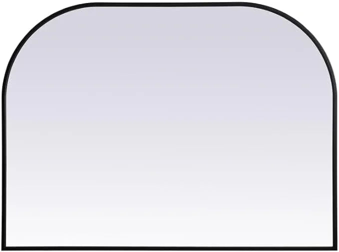 Illuminate, Metal Frame Arch Mirror 40X30 Inch in, Modern, Black - ModernBath