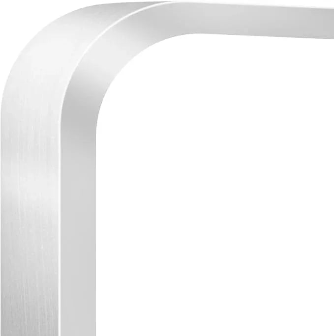 BONEWEI Silver Bathroom Mirror,20x40 inch Wall Mirror for Bathroom Wall Mounted,Rectangle Mirror for Bathroom Over Sink,Modern Frame Round Corner for Living Room,Bedroom Entryway,Horizontal/Vertical - ModernBath