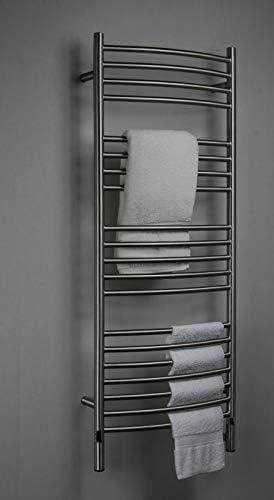 Amba Jeeves DCB Model D-Curved 20-Bar Hardwired Towel Warmer in Brushed - ModernBath