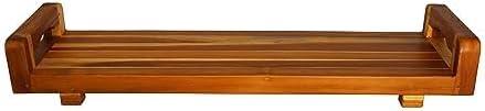 EcoDecors, 29 inch, with LiftAid Handles, Bath Tray for Tub, Bath Tub Tray Wood, Bathtub Table, Caddy for Bathtub in Natural Teak - ModernBath