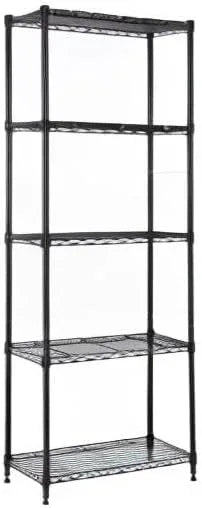 1250 lbs Storage Shelving Utility Shelving Unit 5-Tier Utility Shelving Unit Steel Organizer Wire Rack for Home,Kitchen,Office (13.7" D x 23.6" W x 62.4" H) - ModernBath