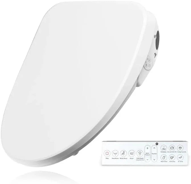 Bejoan X3 Bidet Toilet Seat, Elongated Smart Toilet Seat with Air Dryer, Bidet Attachment for Toilet Warm Water with Soft Close, Electric Heated Bidet Seat with Self Cleaning Nozzel - ModernBath